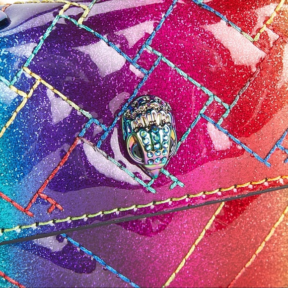 NWT Kurt Geiger London Rainbow Micro Kensington Shoulder Bag - Picture 4 of 9